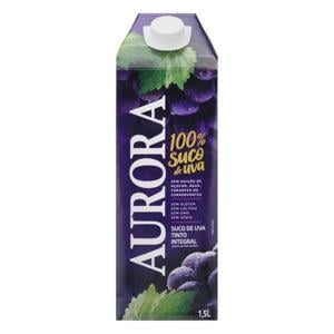 Suco de Uva Integral Tinto Aurora Caixa 1,5l