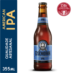 Cerveja American IPA Puro Malte Eisenbahn Long Neck 350ml