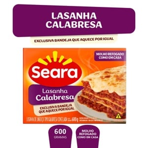 Lasanha de Calabresa Seara 600g