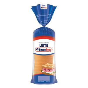 Pão de Forma Leite Seven Boys Pacote 450g