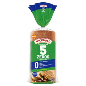 Pão de Forma Zero Lactose sem Adição de Açúcar Wickbold 5 Zeros Pacote 400g