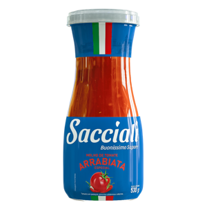 Molho de Tomate Especial Arrabiata Sacciali Vidro - 530g