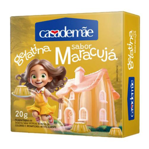 Gelatina Sabor Maracujá Casademãe 20g