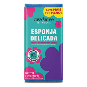 Esponja Multiuso Leve Mais e Pague Menos - Casademãe Delicada