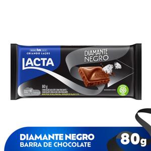 Chocolate Em Barra Diamante Negro Lacta 80G