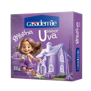 Gelatina Sabor Uva Casademãe 20g