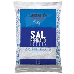 Sal Refinado Casademãe Pacote 1Kg
