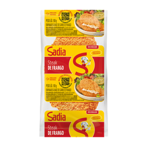 Empanado de Frango Steak Sadia Pacote 100g