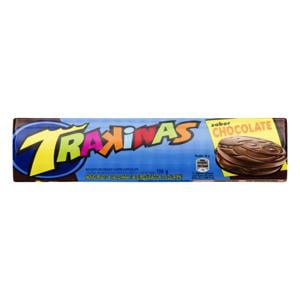 Biscoito com Recheio de Chocolate Trakinas Pacote 136g