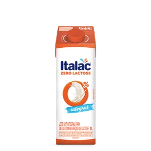 Leite UHT Integral Zero Lactose Italac Caixa 1L
