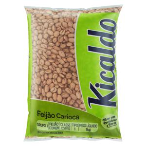 Feijão Carioca Kicaldo Pacote 1Kg