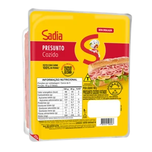 Presunto Cozido Fatiado Vácuo Sadia 180G
