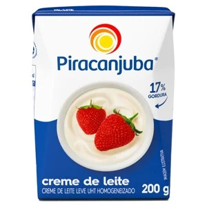 Creme de Leite UHT Leve Homogeneizado Piracanjuba Caixa - 200g