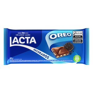 Chocolate ao Leite Recheio Oreo Lacta Pacote 90g