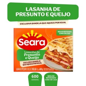 Lasanha Presunto e Queijo Seara 600g