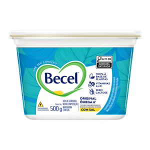 Margarina Original com Sal Becel Pote 500g