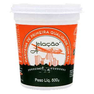 Manteiga de Primeira Qualidade com Sal Aviação Pote 500g
