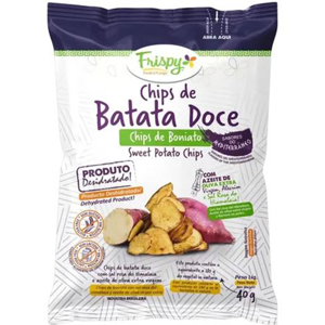 Chips de Batata-Doce Integral Mediterrâneo Frispy Fresh'n'Crispy Pacote 40g